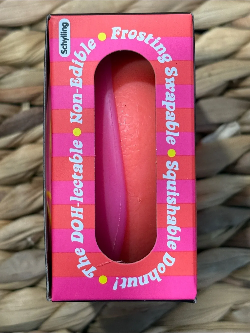 Schylling Needoh DohNut Pink Squishable Toy